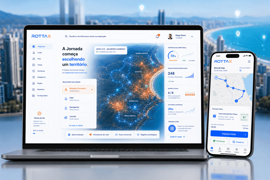 Plataforma RottaX em operação